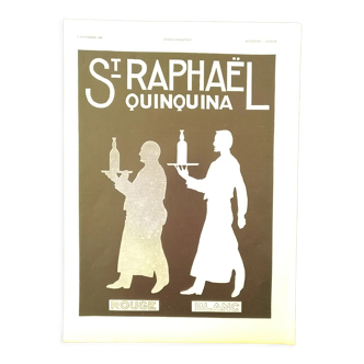 A St -Raphael aperitif paper advertisement