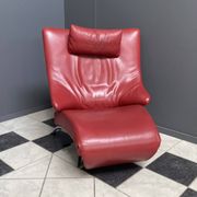 Foldable red relax chair by Stefan Heiliger model Solo 699 for WK Wohnen