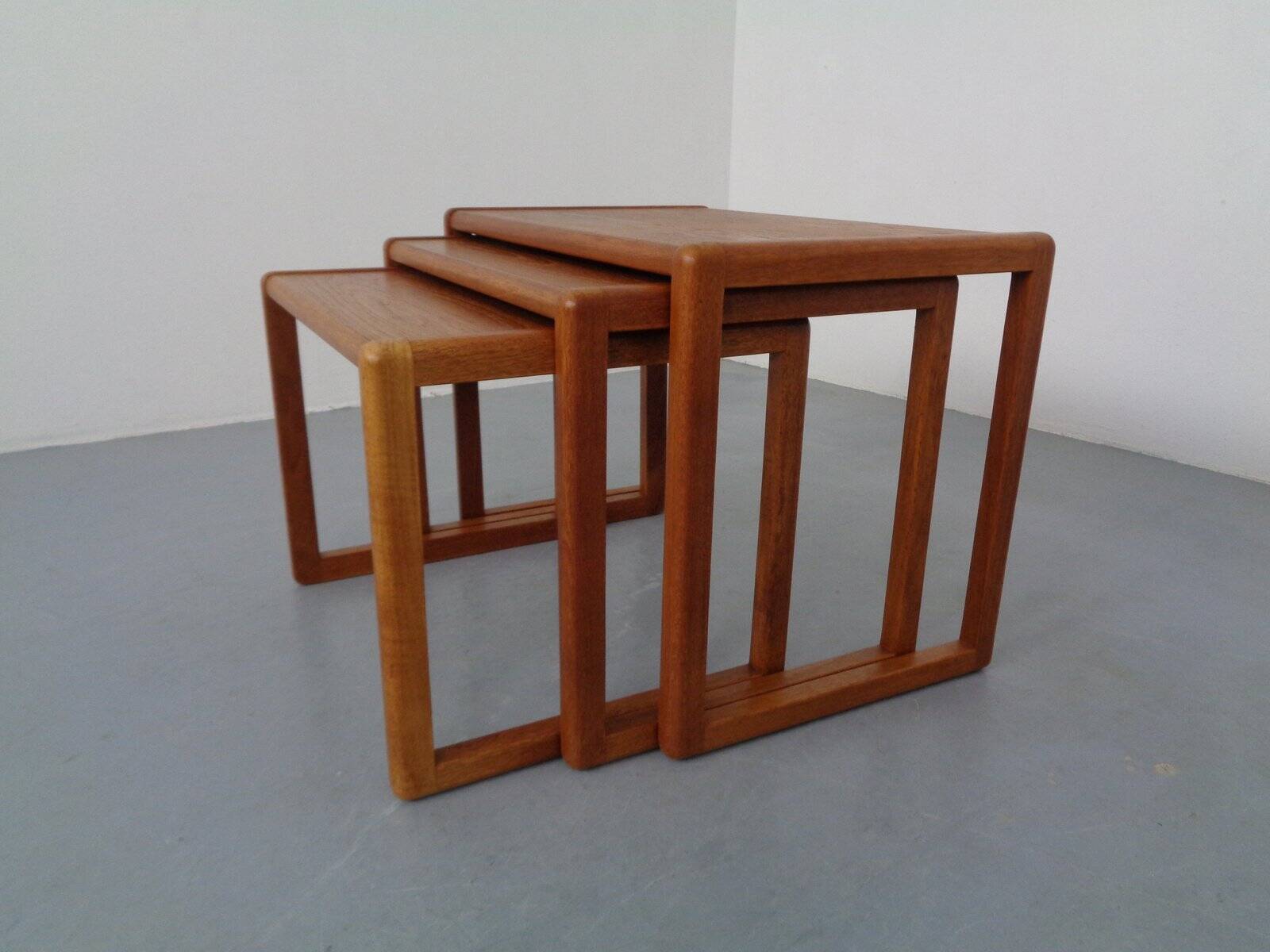 Danish Teak Nesting Tables by Preben Schou, 1960s, Set of 3