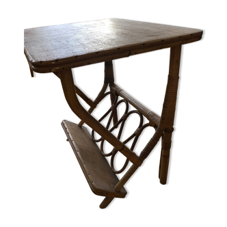 Table d'appoint en rotin