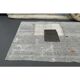 1970s Turkish Oushak handmade wool cotton gray runner 111x352
