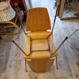 Midi centurion modern Danish Bentwood chairs with chrome legs