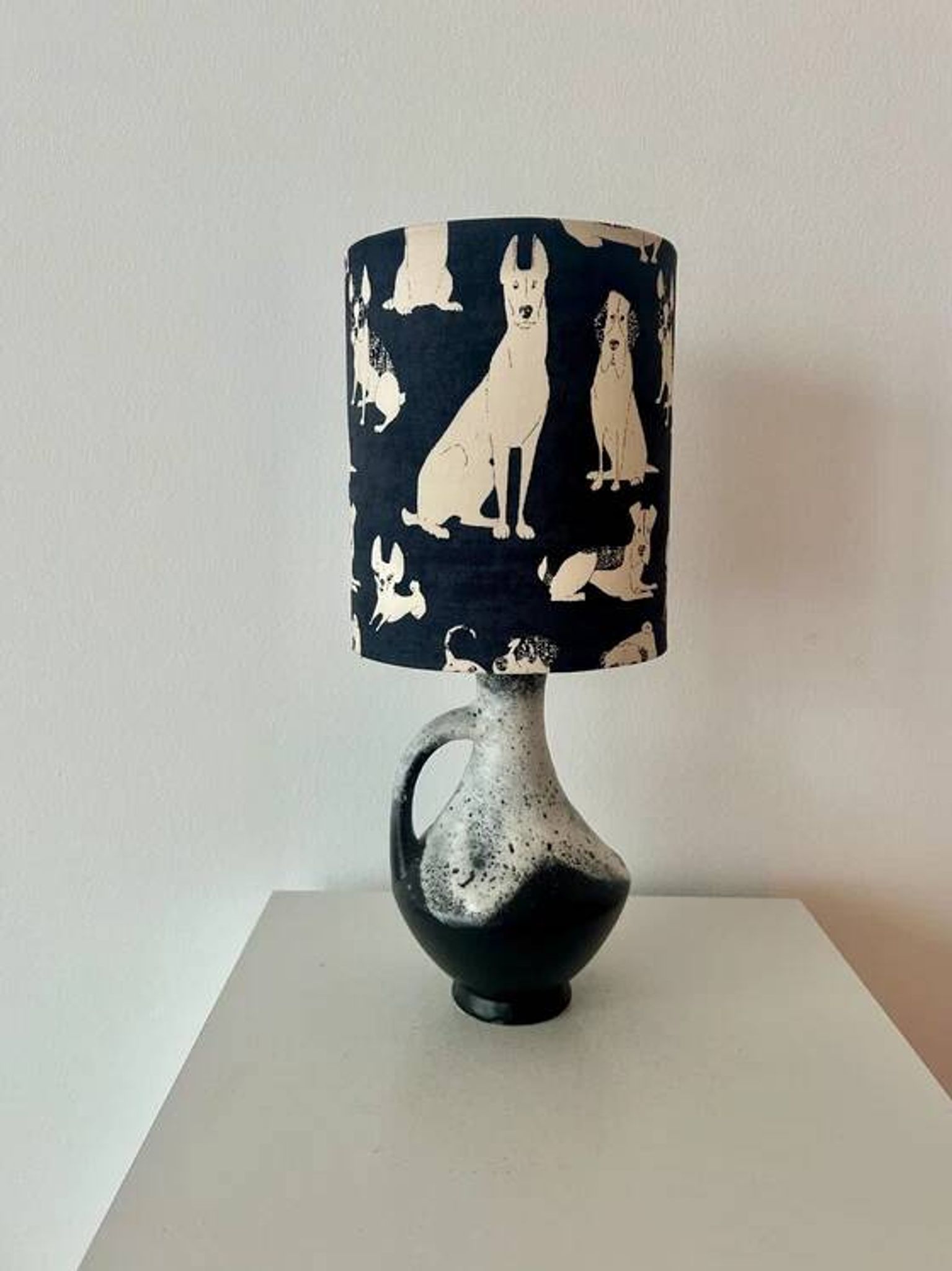 Rare design lamp in ceramic from West Germany by Bay Keramik - cordless, suitable for outdoor use.