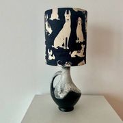 Rare design lamp in ceramic from West Germany by Bay Keramik - cordless, suitable for outdoor use.