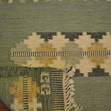 Mat Swedish Rollakan, wool woven hand, Sweden, 1950 - 90x165cm