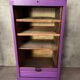 Meuble de notaire, classeur violet