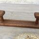 VINTAGE Geometric Solid Oak COAT RACK