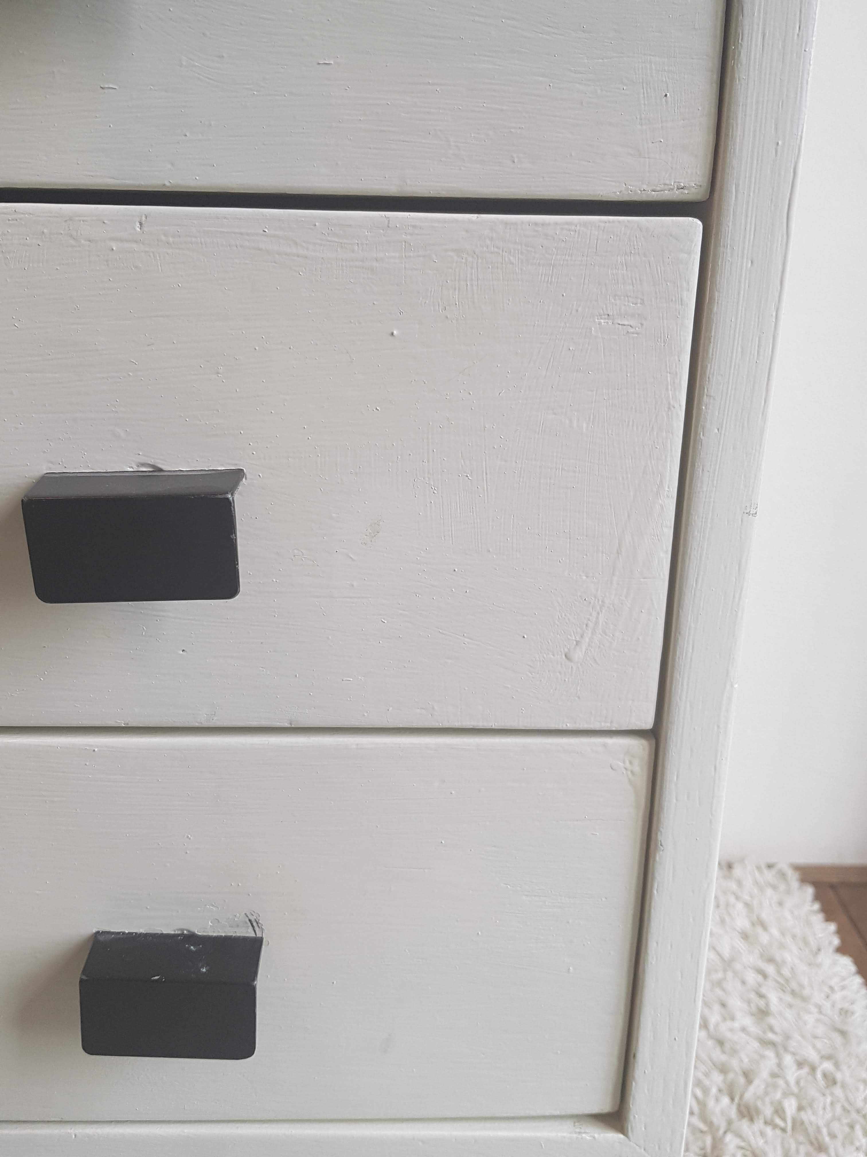 White desk with compass feet circa 1960