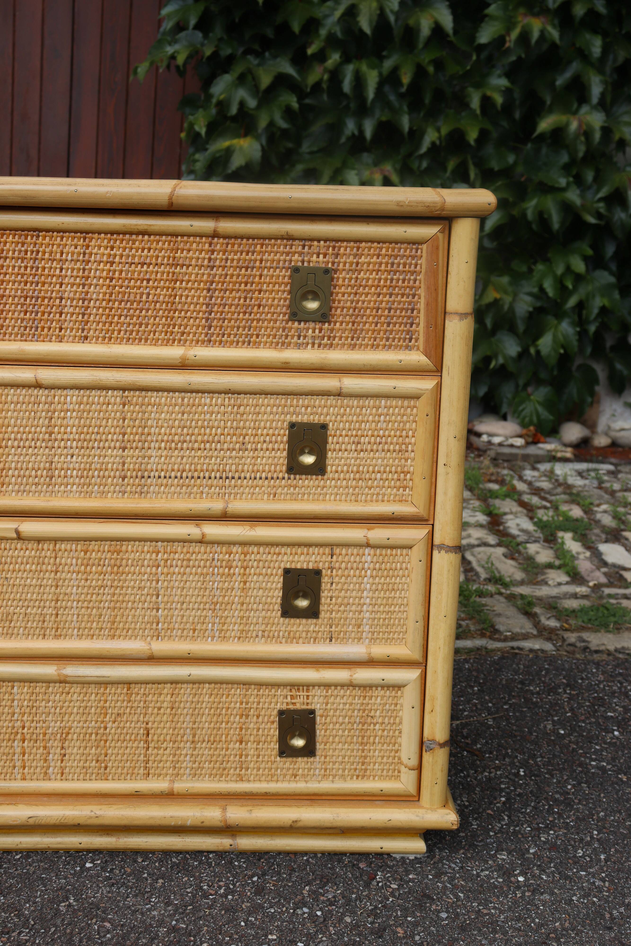 Dal vera rattan chest of drawers