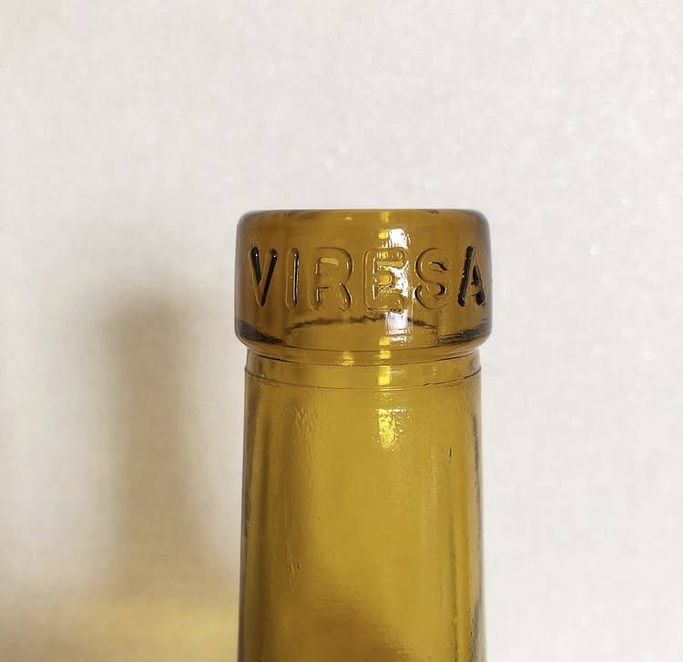 Dame Jeanne jaune ambrée vintage