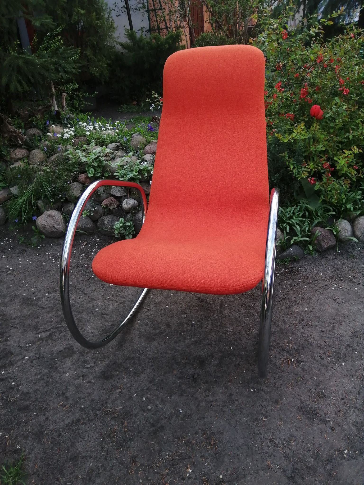 Rocking chair S 826, designed by U. Böhme, Thonet, 1970s