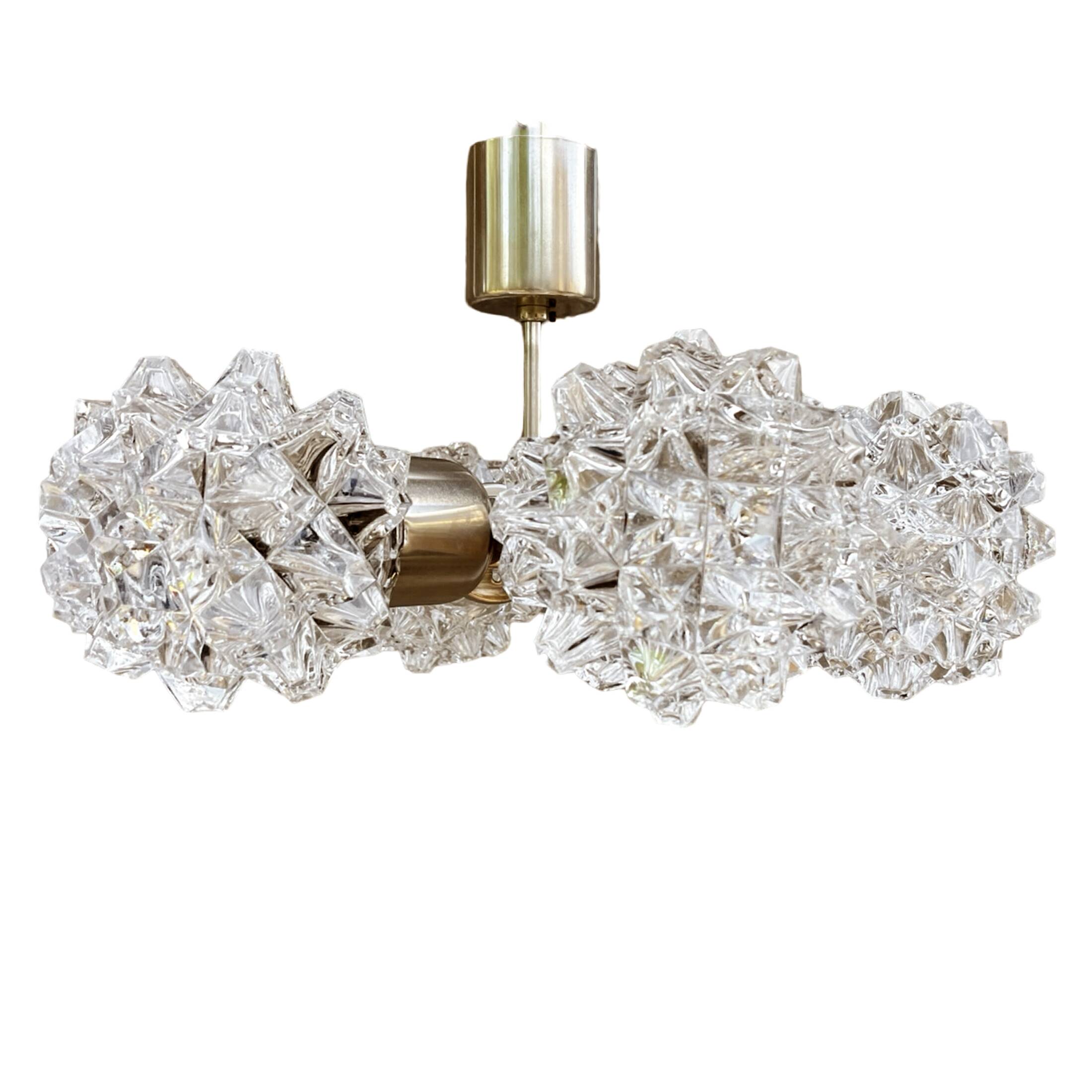 Sputnik chandelier, Kamenicky Senov, Czechoslovakia, 1970s.