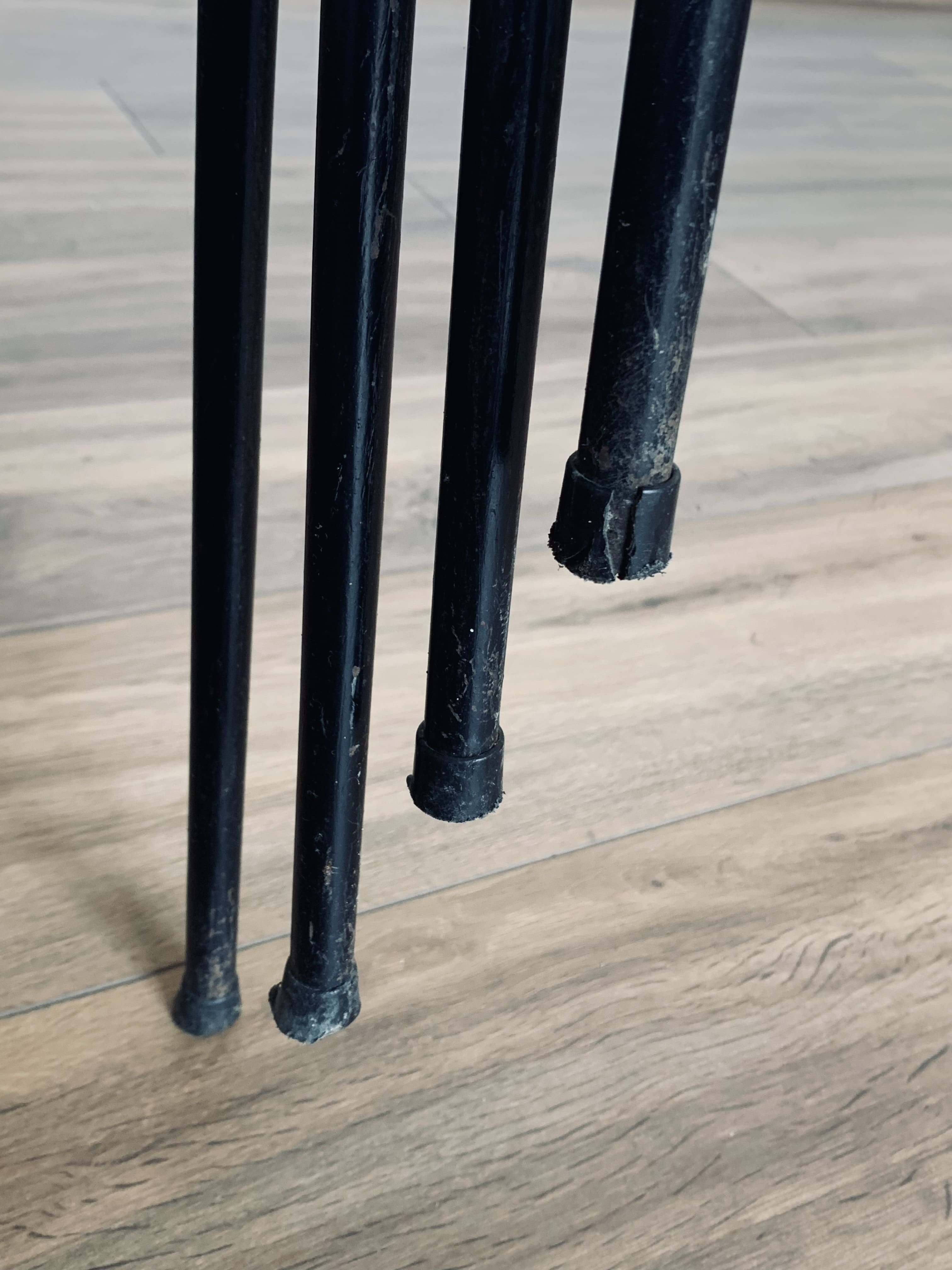 4 yellow outdoor armchairs