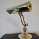 Brass desk or banker lamp