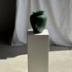 Large deep water green ceramic vase H26 D22