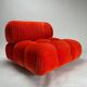 Vintage Modular Sofa in Original Velvet by Mario Bellini for C&B Italia, 1973, Set of 2