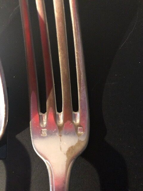 Art Deco orbrille christening cutlery 1925