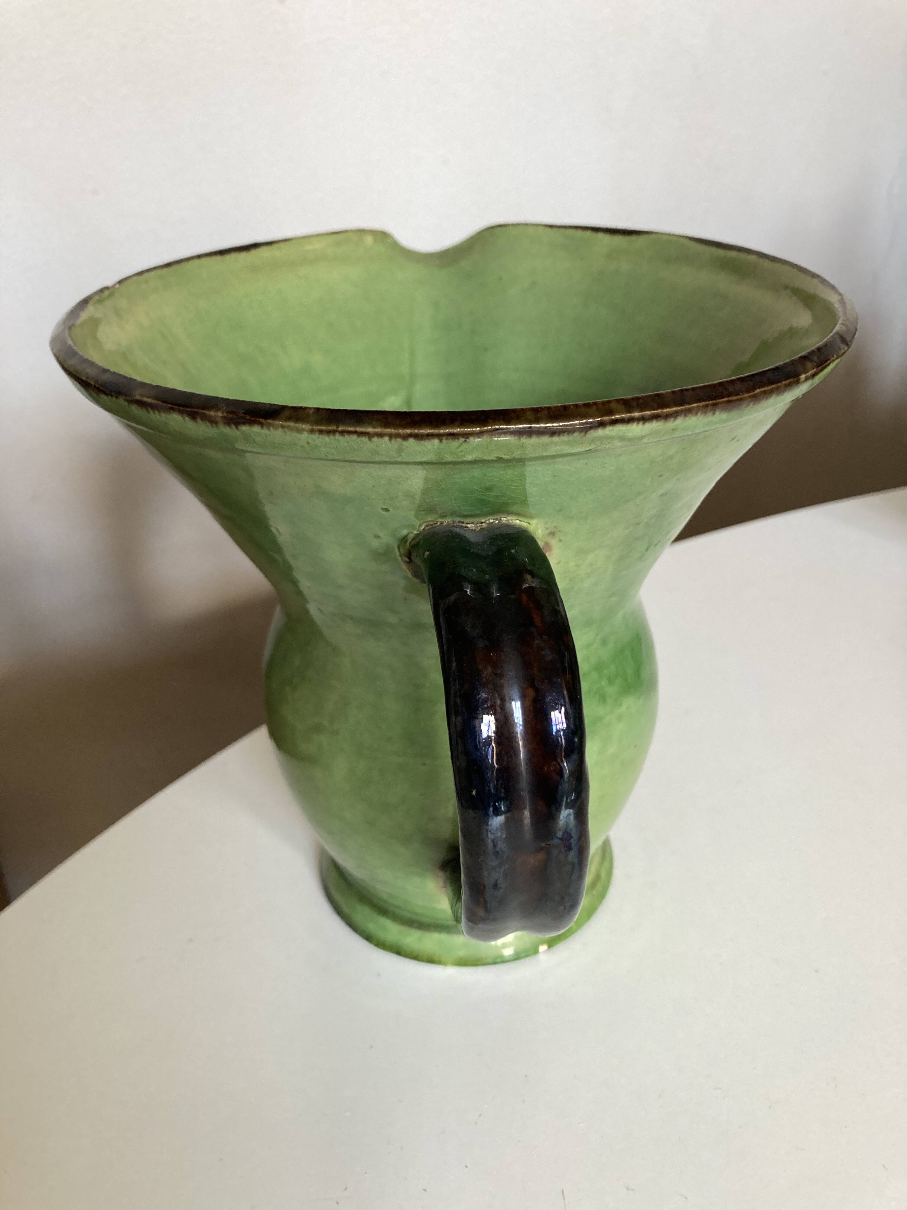 XL vase in glazed earthenware by Etienne Noel, Dieulefit 1950
