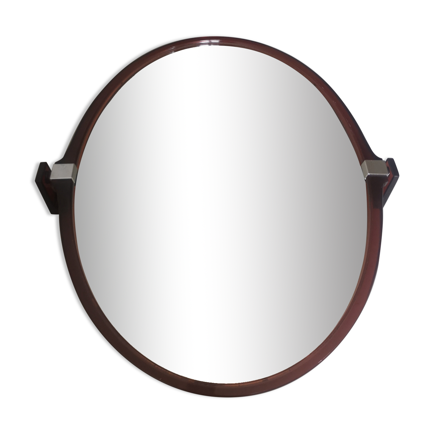 Oval swivel wall mirror design Allibert, 1970