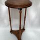 Wooden side table with three legs vintage