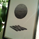 "sunset"encre de chine