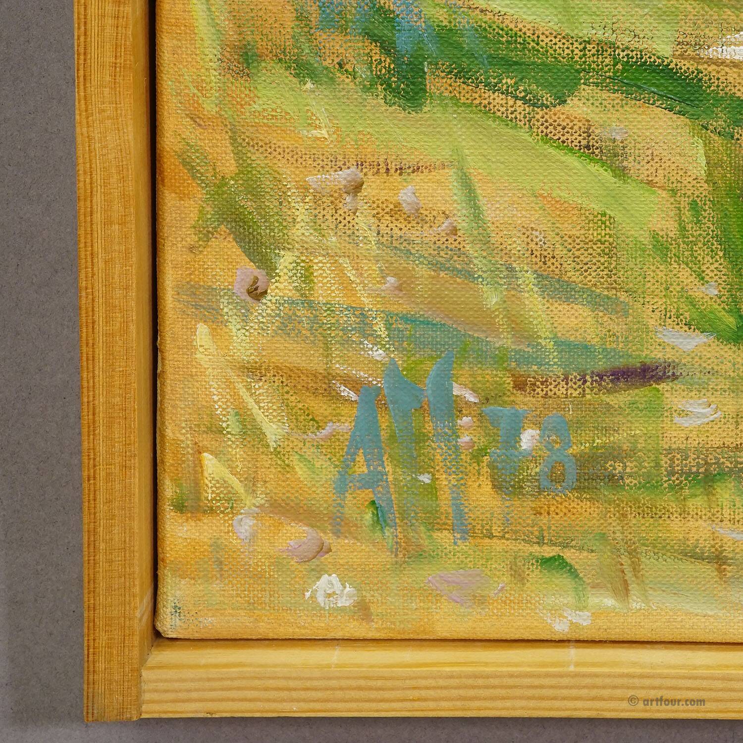 Castelsardo, Sardinia, 1978 – Oil painting by Alexander Michael