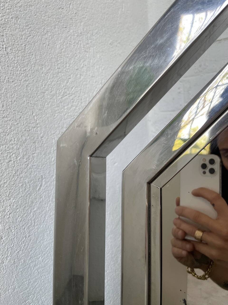 Art Deco Chrome Mirror