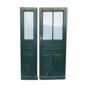 Pair of old glass doors