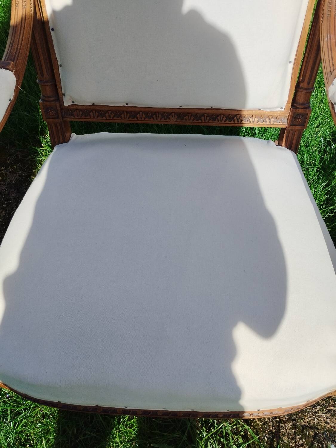 Pair of old Louis XVI style armchairs