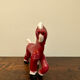 Small retro red horse from the 40s made in England/ceramic
