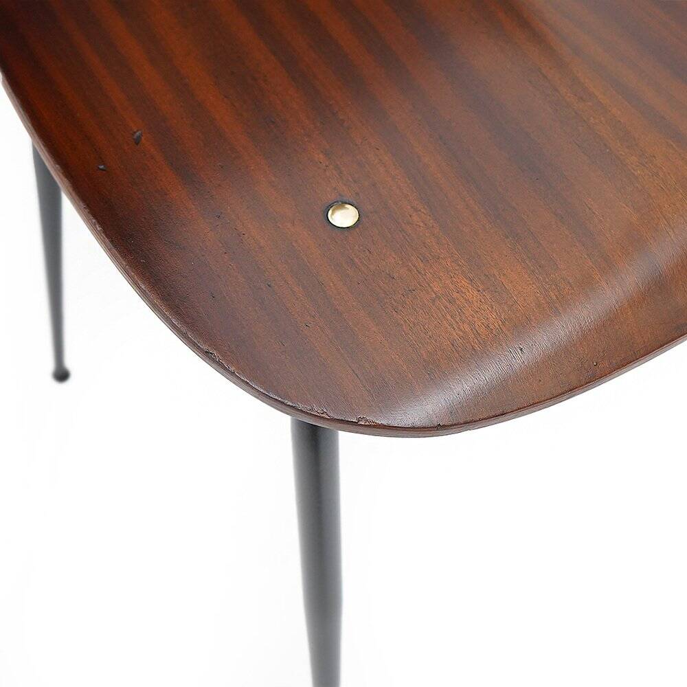 Lulli chairs by Carlo Rati for Industria Legni Curvati, 1950s, set of 4.