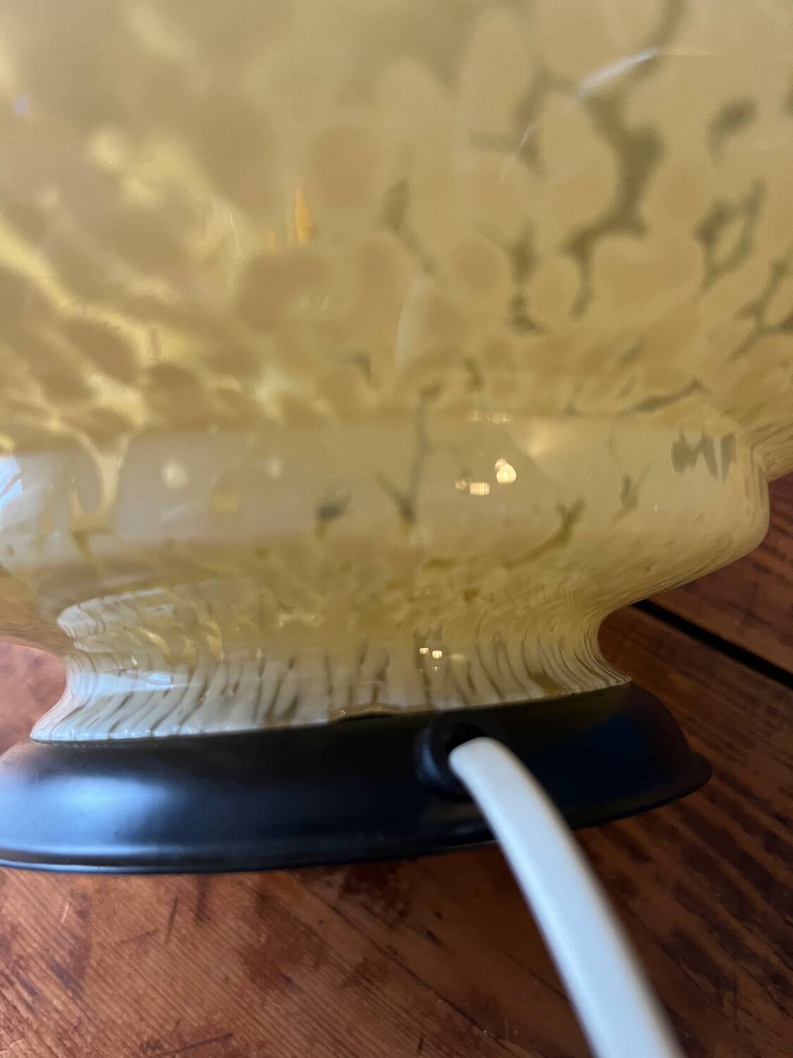 Lampe à poser verre de Clichy