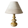 Table lamp in turned wood
