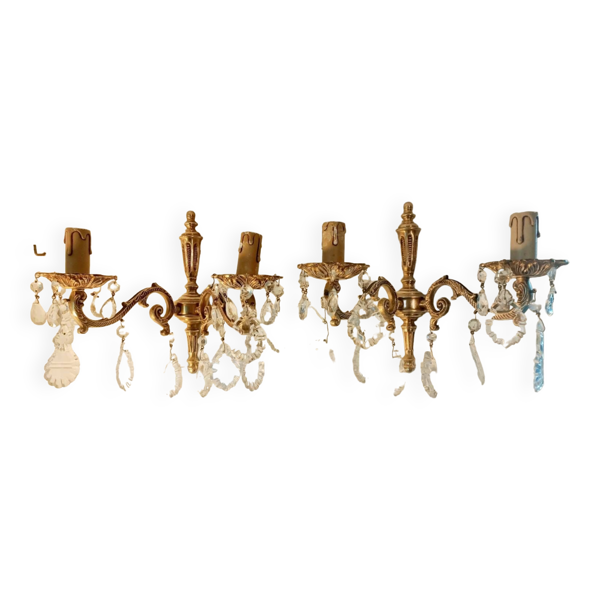 Pair of tassel sconces