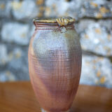 Vase in vintage glazed stoneware