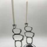 Pair of candlesticks "Circle" – Matthew Hilton, 1980s