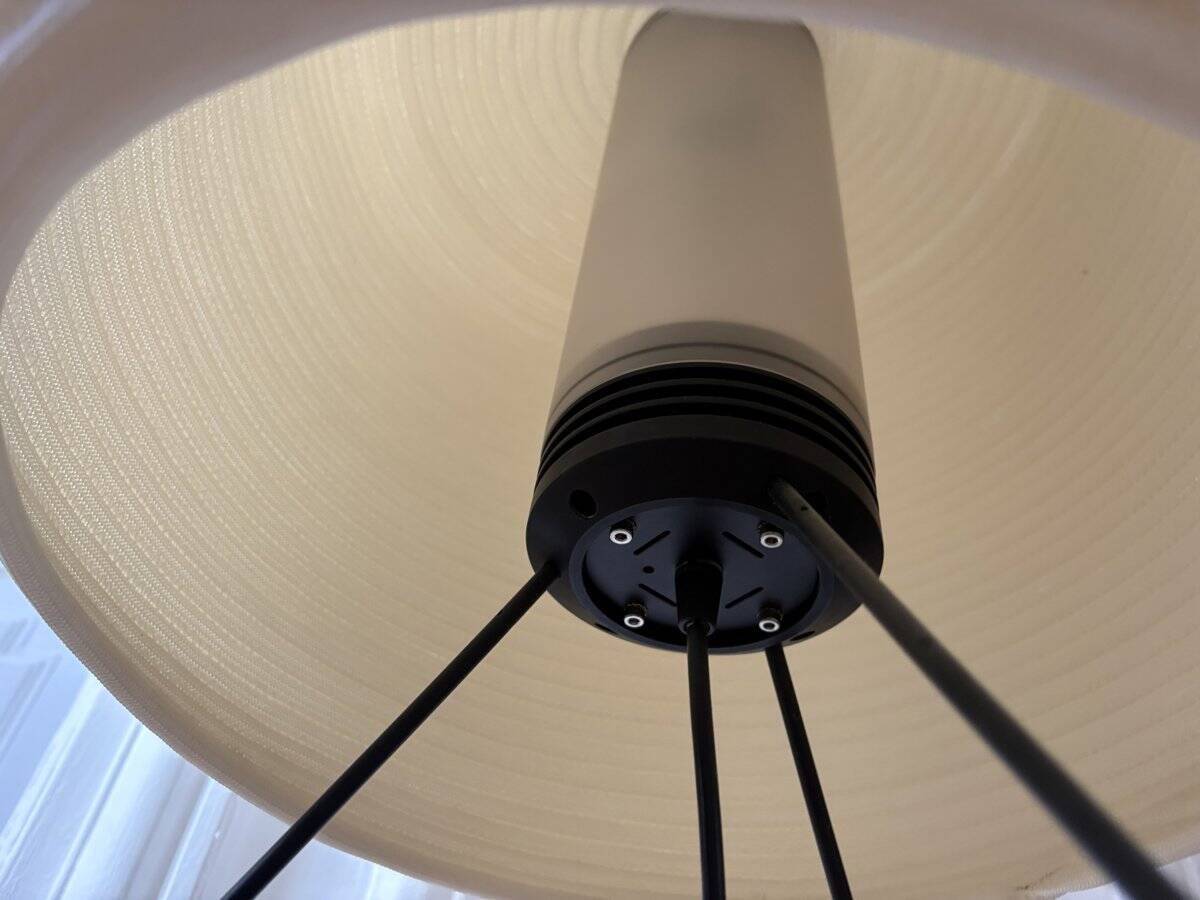 Large table lamp - woven cord shade