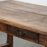 Antique French dining table made of fruitwood  from the late 18th century