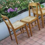 Set de 8 chaises reconstruction