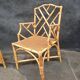 Vintage rattan armchair Italian work