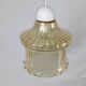 Venini Vintage Murano Glass Amber Pendant Light