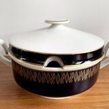 Service de table en porcelaine de Weimar, Echt Weimar Kobalt, série Eleganz, 21 pièces, bleu cobalt