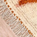 Handmade traditional Beni Ourain Berber rug, size 140 x 260 cm.