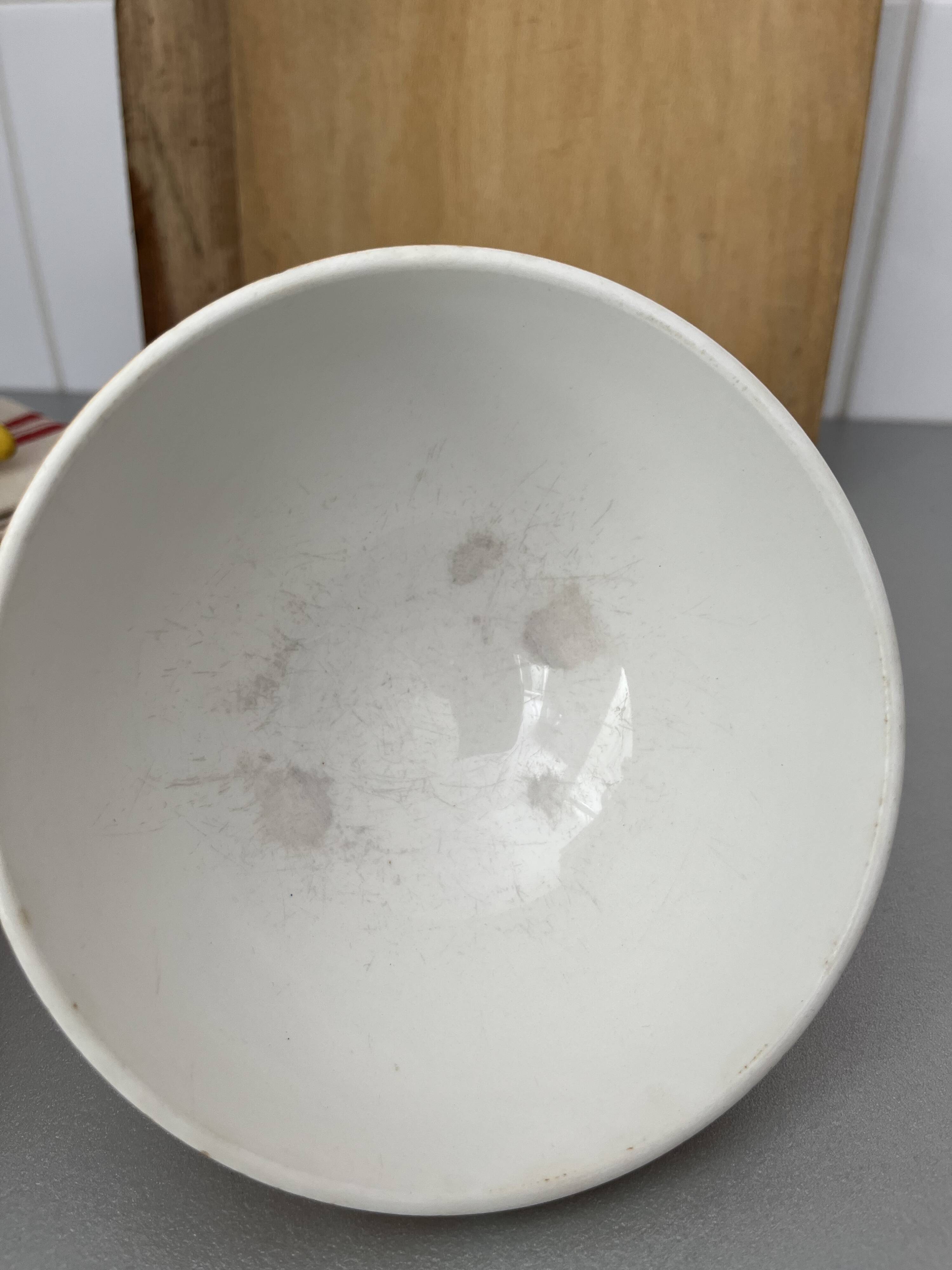 Faience faceted bowl