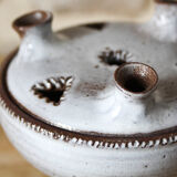 Pique flowers in glazed ceramic Jeanne and Norbert Pierlot