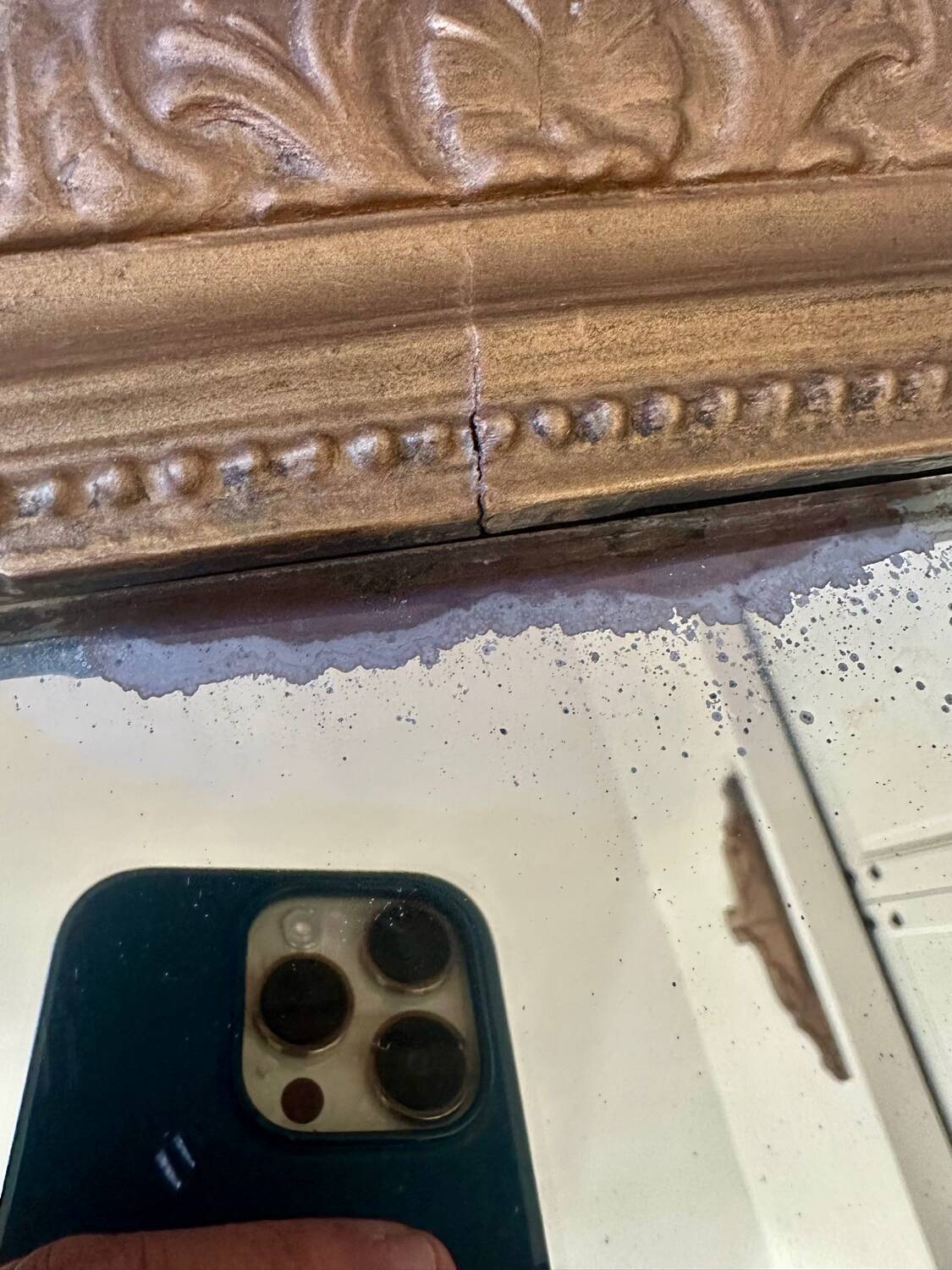 Large 19th century gilded mirror