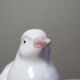 Decorative bowl, vintage Italian earthenware empty pocket with shell and dove