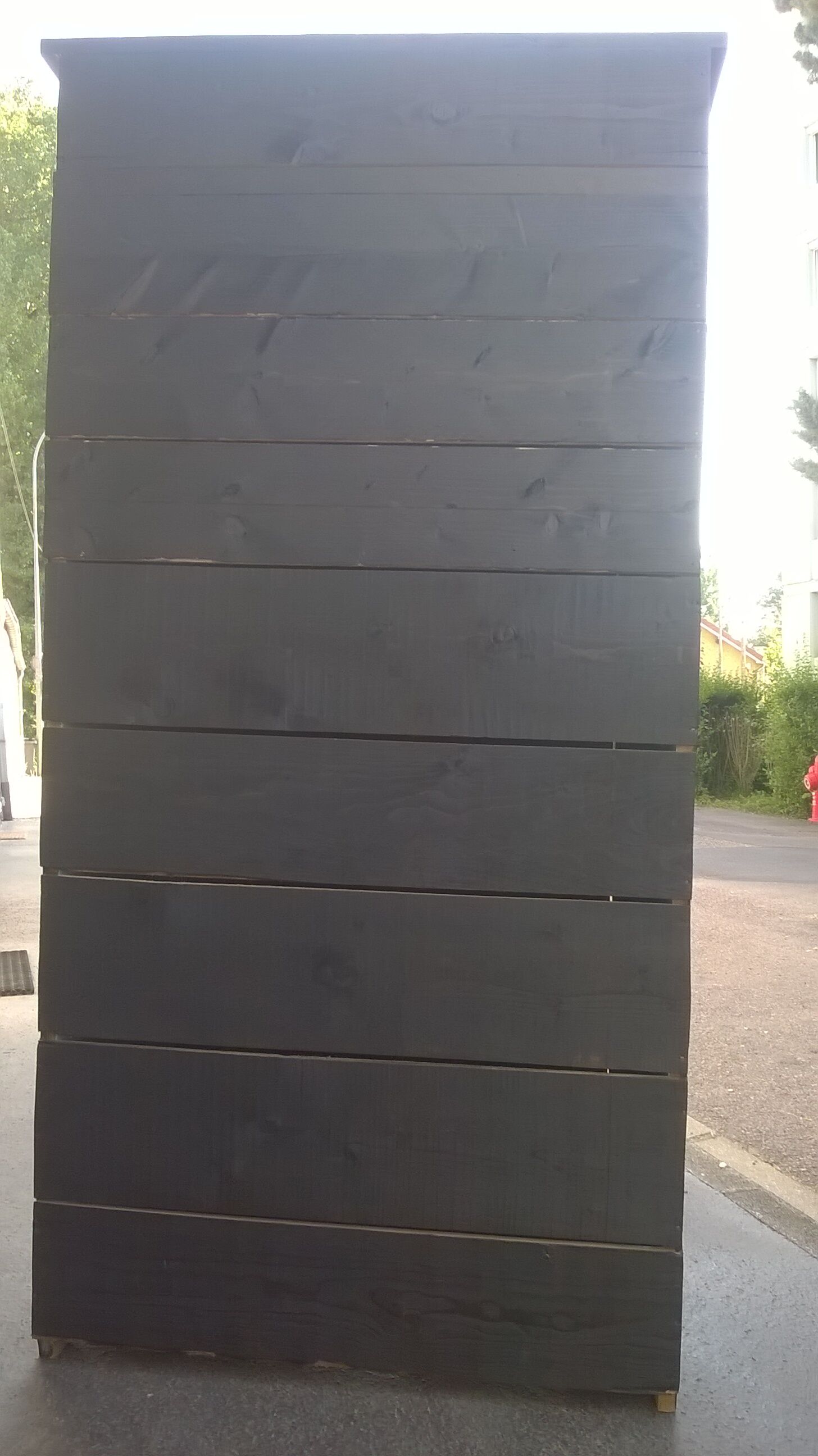 Cabinet patina black and green