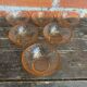 6 vintage pink moulded glass bowls arcoroc rosaline