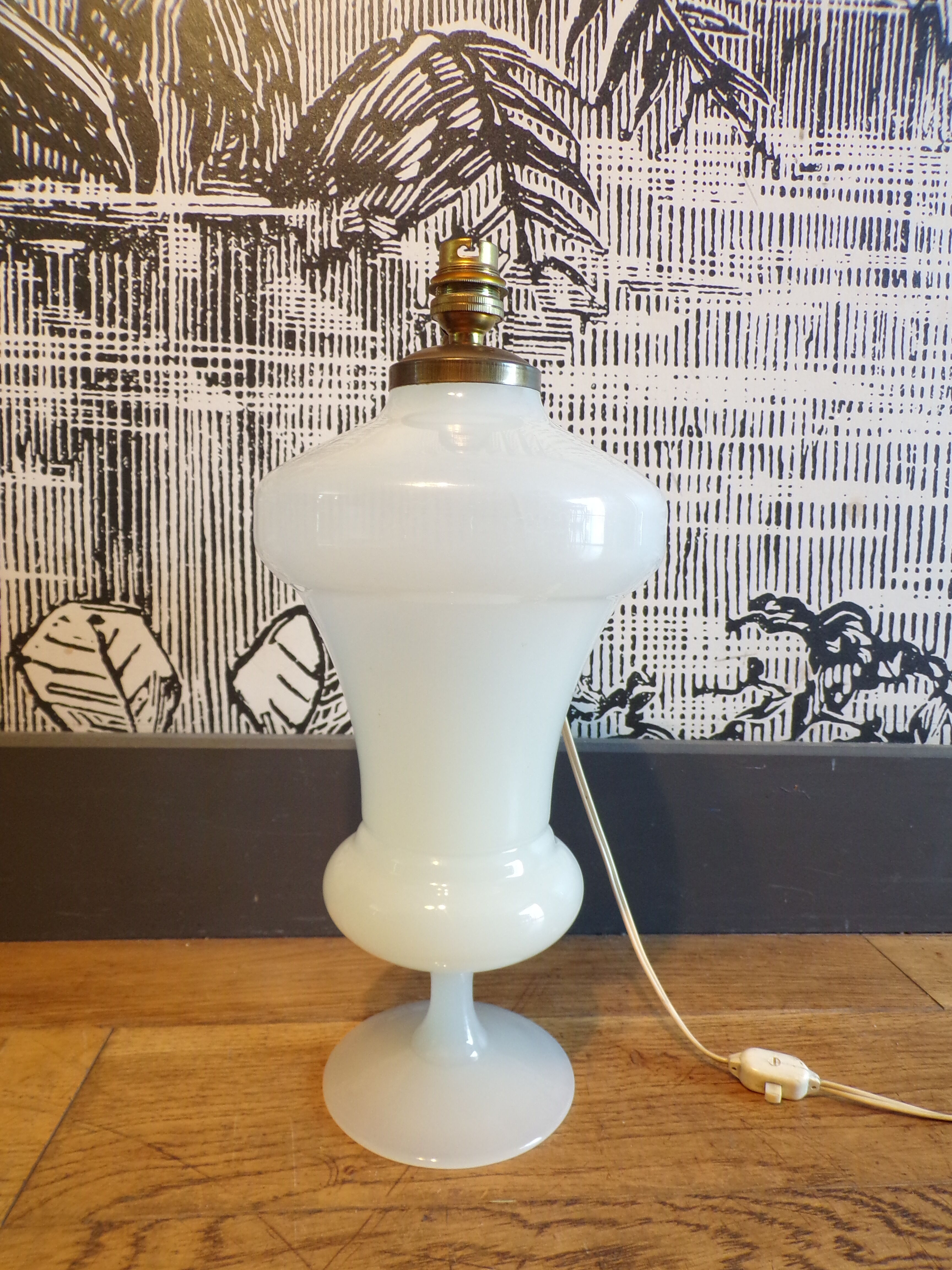 Opaline lamp foot 1950